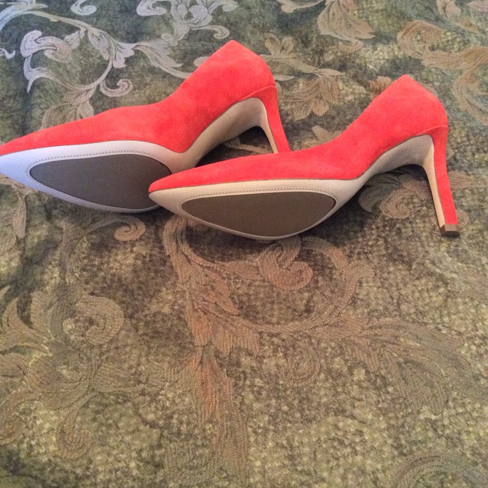 Elegant Redish/orange Women's Heels - Picture 4 of 8